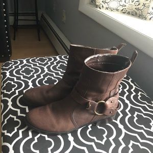 Brown Nine West Ankle Boots